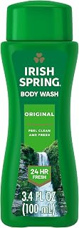 Irish Spring Original Body Wash for Men, Cool Fresh Scent, 3.4 fl oz