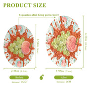 Fruit Splash with Grapes Dish Scrub Sponges Kitchen Non Scratch Reusable Compressed Cellulose Sponge Hanging for Household Cleaning Washing Dishes Pots and Pans 3 Pack by KOCOART