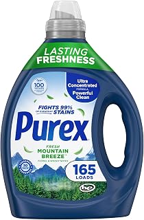 Purex Liquid Detergent, Fresh Mountain Breeze, 82.5 fl oz, 165 Loads