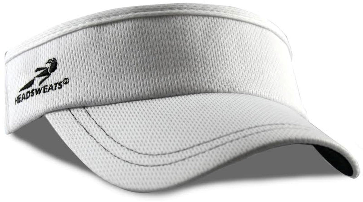 Supervisor Performance Sport Hat Visor (White) by Headsweats – Polyester, White
