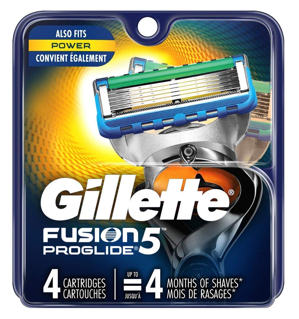 Mens Proglide Cartridge 4 Count (3 Pack) by Gillette – 4 Count (Pack of 3), Pack of 3, Model 30253