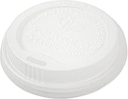Vegware 10 thru 20 oz Hot Cup Lid - 1000/Case