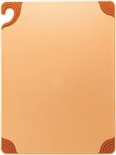 San Jamar CBG121812BR Restaurant Cutting Board - Saf-T-Grip 12"Wx18"D, Individual Board