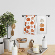 KFXHANGD Pumpkin Kitchen Towels and Dishcloths, 16 x 24 Inches, Set of 2
