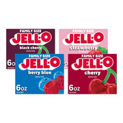 Jell-O Cherry & Berry Fusion (4ct) / 6 Ounce (Pack of 4) / 4 Gelatin