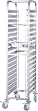 Winco 1 1/2" Steam Table/Food Pan Stainless Steel Rack, 36-Tier, Stainless