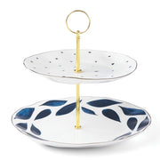 Blue Bay 2-Tiered Server by Lenox – 3.05 LB, Porcelain, Model 890202