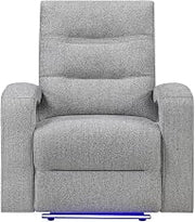 Global Furniture USA U6611 Grey 15 Power Recliner with LED
