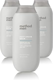 Method Men After Shave Balm for Post Shave Application, Sea + Surf, 3.4 Ounces, 3 pack