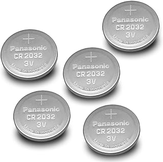 Panasonic CR2032-5PK CR2032 3V Lithium Coin Battery (Pack of 5)
