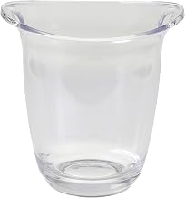 Tablecraft PB5119 Wine Bucket, 2-3/4 qt. Capacity, 8-5/8" x 7-1/2" x 9", SAN Plastic, Clear