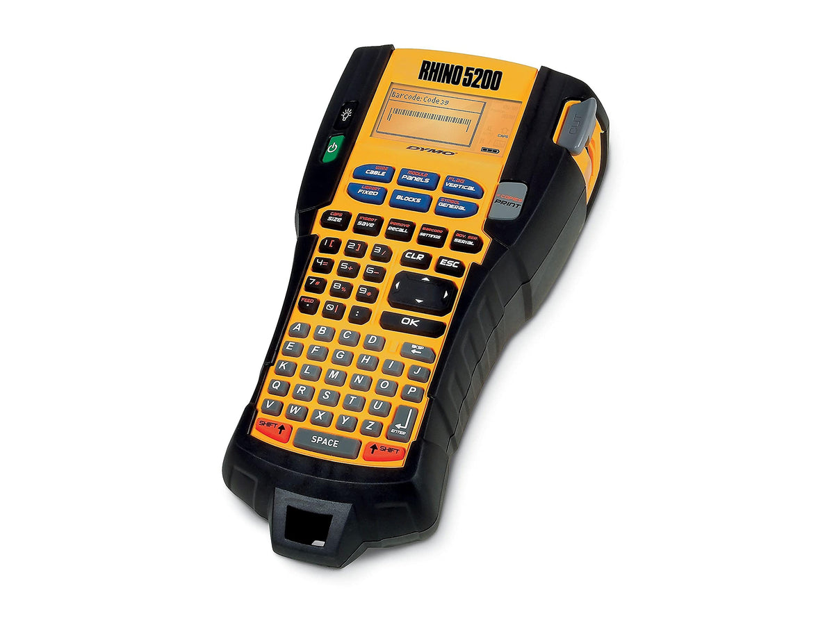 Rhino Industrial Label Maker Kit by DYMO – Black/Yellow, Model 5200