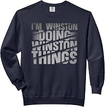 I Am Winston Doing Winston Things Winston Name Comfort Colors Adult Sweatshirt