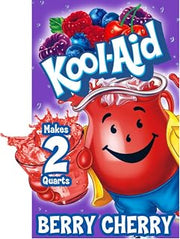 Kool-Aid Twists Blastin' Berry Cherry Unsweetened Soft Drink Mix, 0.17-Ounce Packets (Pack of 96)
