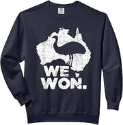 We Won - Great Emu War Australian History Emu Lover Comfort Colors Adult Sweatshirt