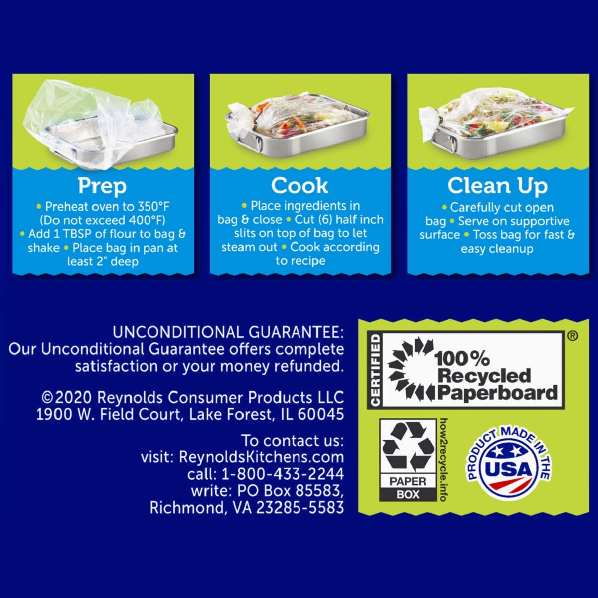 Kitchens Large Oven Bags by Reynolds – 5 Count (Pack of 1), Paper, Pack of 5