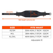 5557 Padded Tool Belt by Ergodyne – XL/2XL, 74% EVA, 16% Polyester, 7% Aluminum, 3% Other, Black, Model 13687