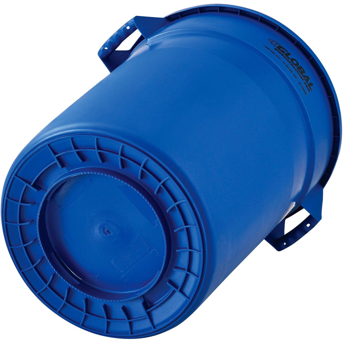 Commercial Round Trash Can by Global Industrial – 44 Gallon, 44.0 gallons, Polyethylene Resin, Blue, Model XDW-44BL