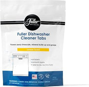 Fuller Brush Fuller Dishwasher Cleaner Tabs – Lemon Scent – Eliminates Limescale, Grease & Odors – Septic Safe, Compatible with All Dishwasher Types – (Pack of 1)