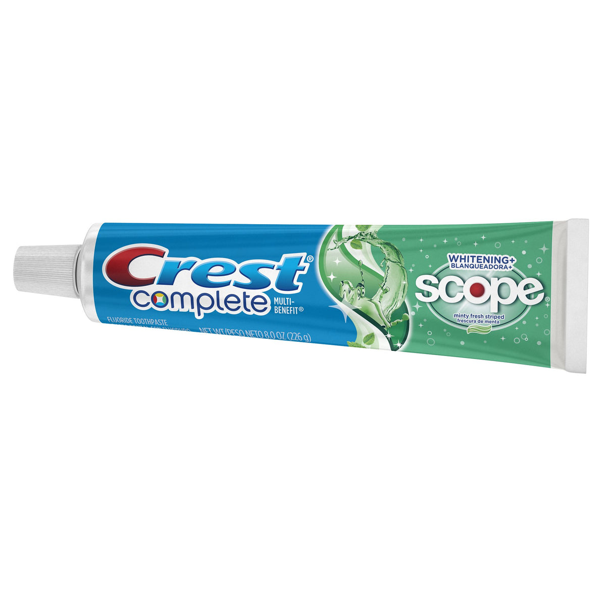 Complete Whitening Plus Scope Minty Fresh Toothpaste by Crest – 8 Ounce (Pack of 4), Pack of 4, Model 84838130