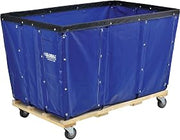 Global Industrial 24 Bushel, Blue Vinyl Basket Bulk Truck, Unassembled