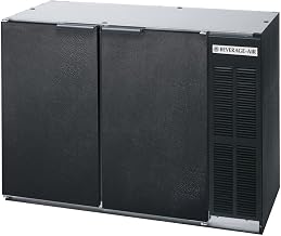 Beverage-Air BB48Y1B 48" Back Bar Cooler with 12.1 Cu. Ft. Capacity Heavy Duty Construction LED Lighting Standard R134a Refrigerant Self-Closing Doors with Gaskets and 1/4 HP: