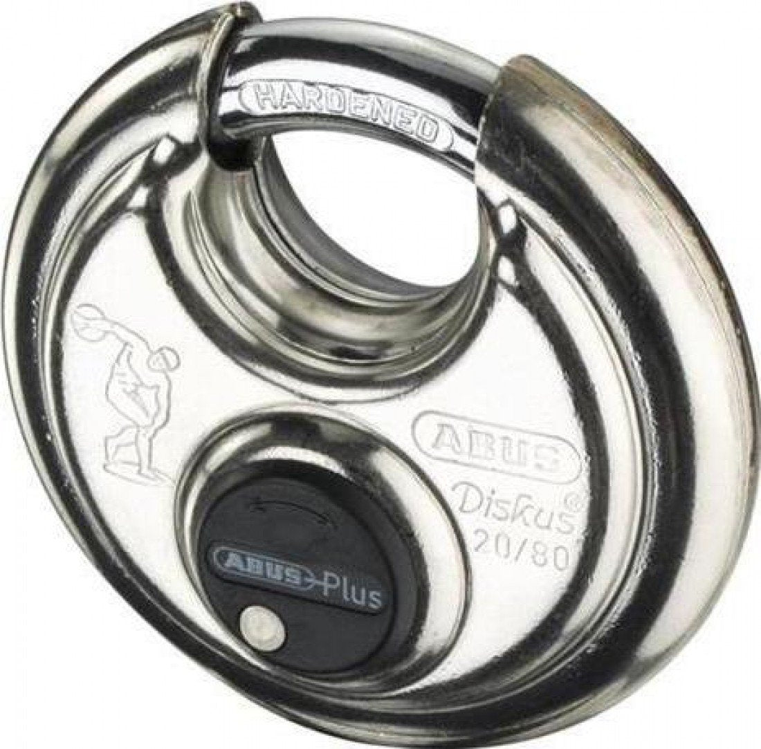 ABUS 80mm / Chrome / Modern Keyed Padlocks