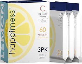 happimess Douglas 20-Count Lemon 13.2 Gal Trash Bags, White, Pack of 3