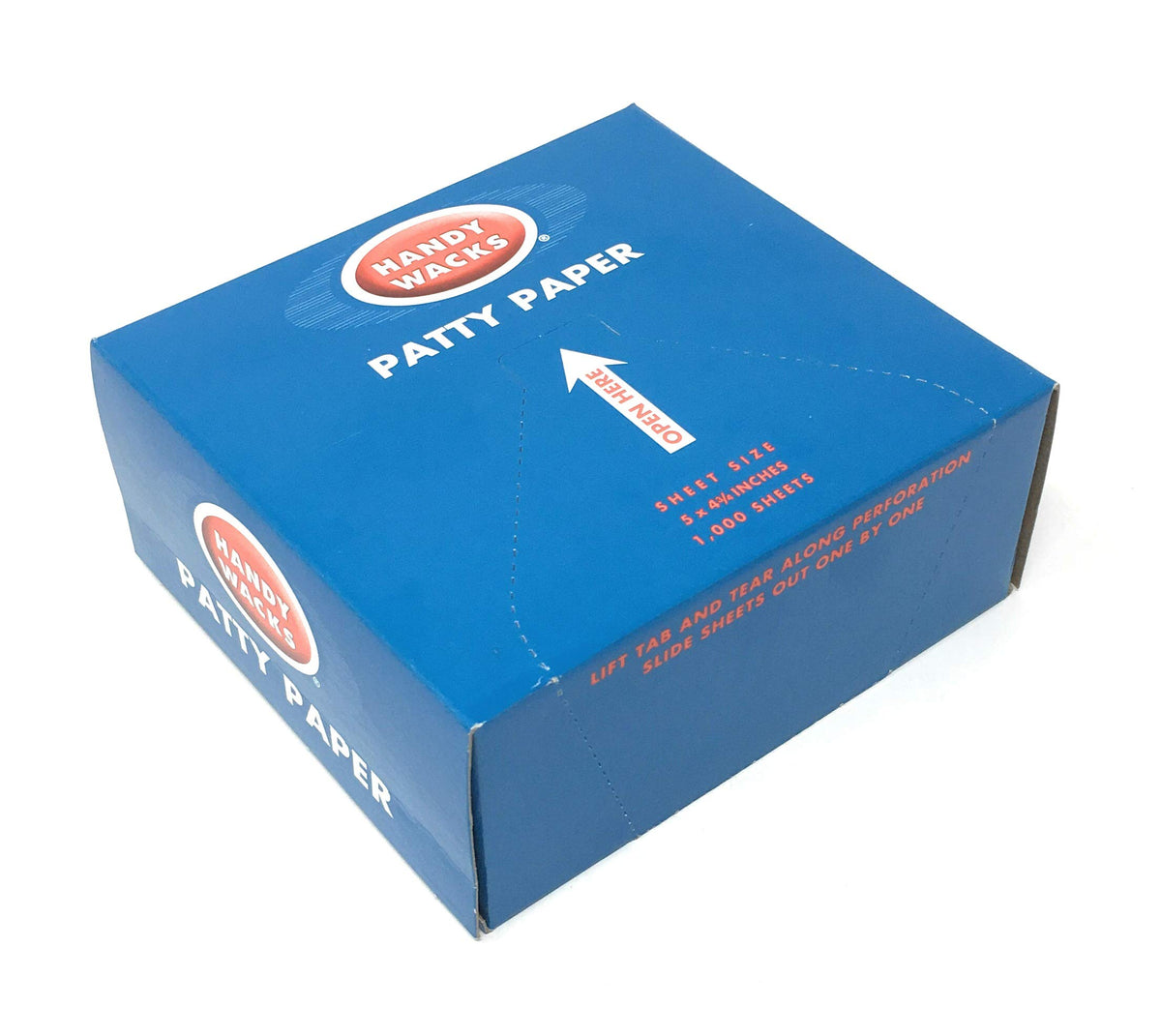 5x4-3/4-Inch Hamburger Patty Papers, Disposable Meat Butcher Paper Sheets, 1000-Piece Pack by Handy Wacks – 5 inches x 4.75 inches, Paper, White, Pack of 1000, Model P-50-X