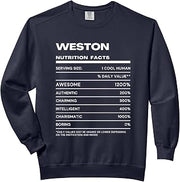 Weston Nutrition Facts Name Comfort Colors Adult Sweatshirt