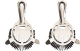 American Metalcraft S208 Bar Strainer, Two Prong, Stainless Steel, 5-1/2" L (Pack of 2)