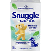 Snuggle No Artificial Color / 105 Count (Pack of 1) / Original Dryer Sheets