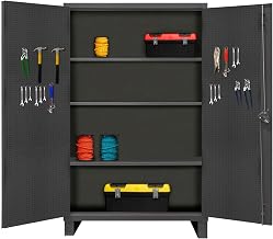 Durham HDCP244878-3S95 Cabinet, 24X48, 12 Gauge, 3 Shelves