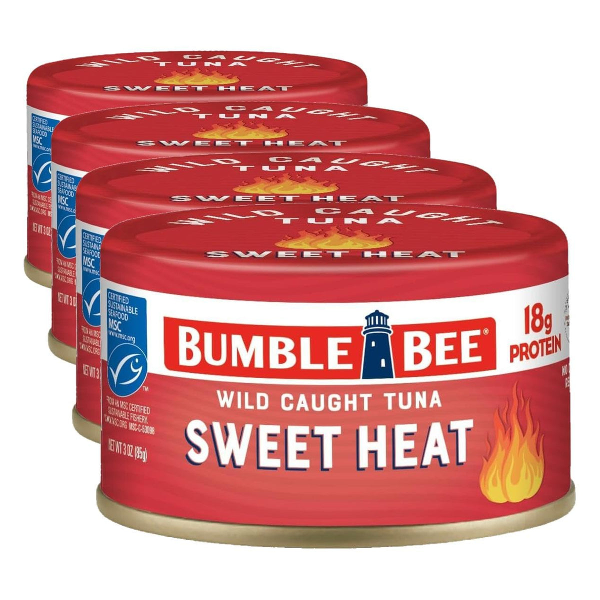 Bumble Bee Sweet Heat / 3 Ounce (Pack of 4) / 1 Tuna Fish