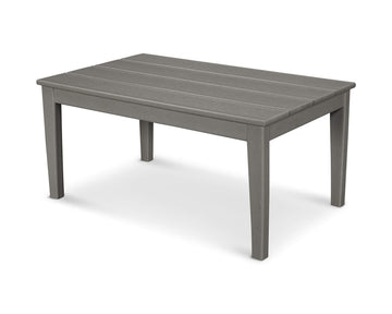 ® Newport 22" x 36" Coffee Table by Polywood – 22.25" x 36" x 17", High Density Polyethylene, Slate Grey, Model CT2236GY