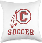 Carlisle High School Blue Aces Soccer Throw Pillow