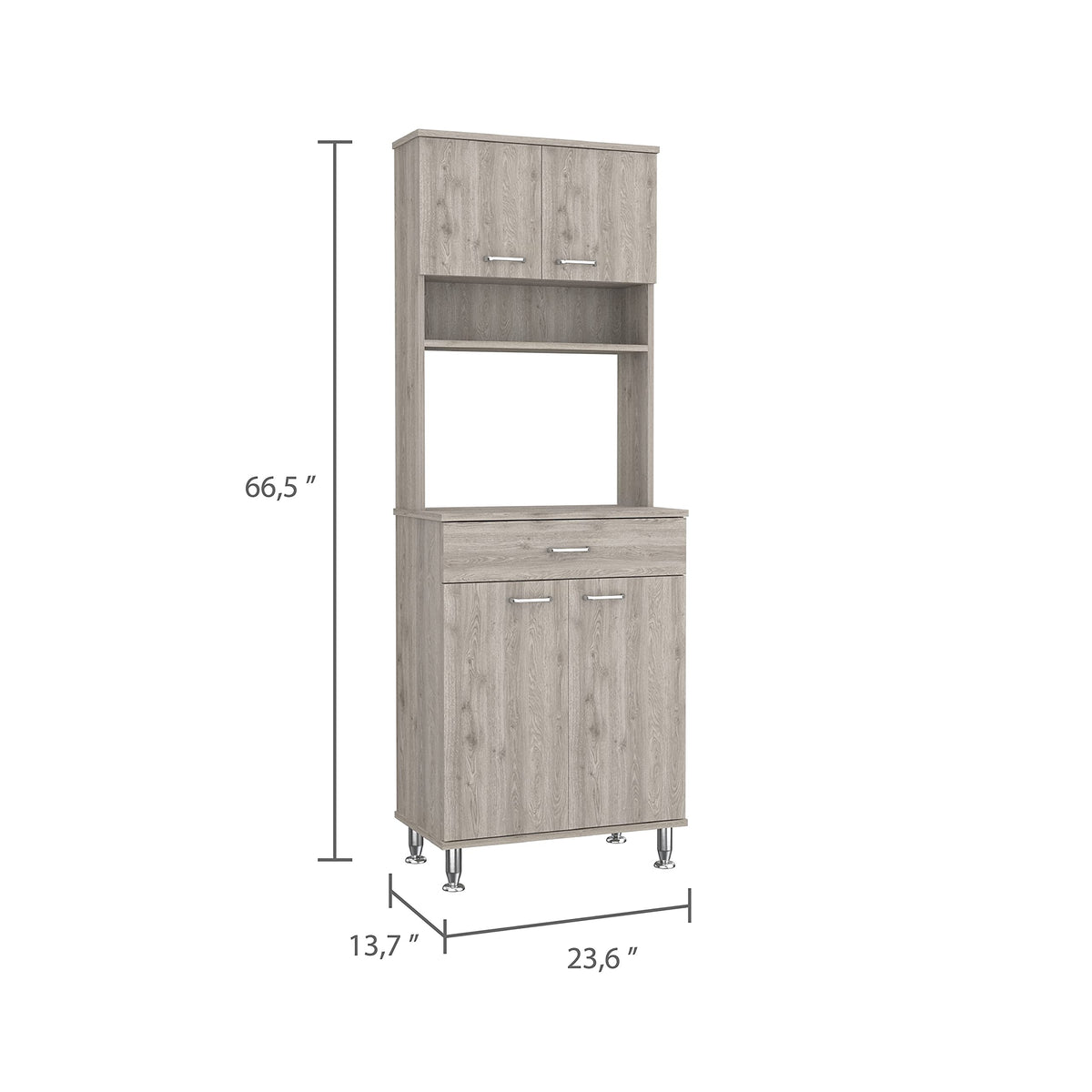 FM FURNITURE Light Gray / Modern Pantries