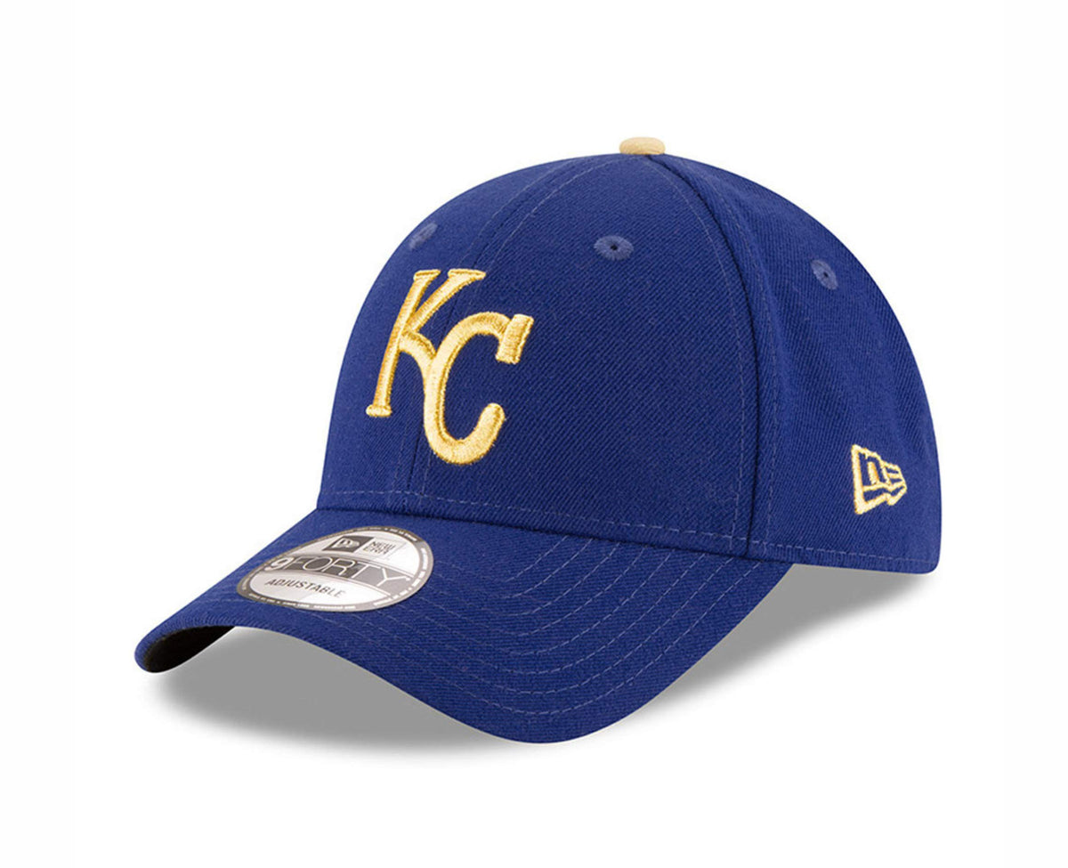 9Forty Kansas City Royals Hat The League Adjustable Royal Blue Alt Cap by New Era – Polyester, Blue