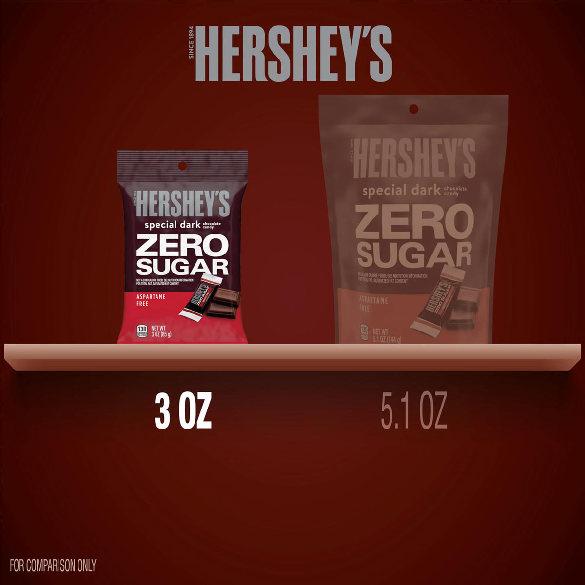 HERSHEY'S Dark Chocolate / 3 Ounce (Pack of 1) / Dark Brown