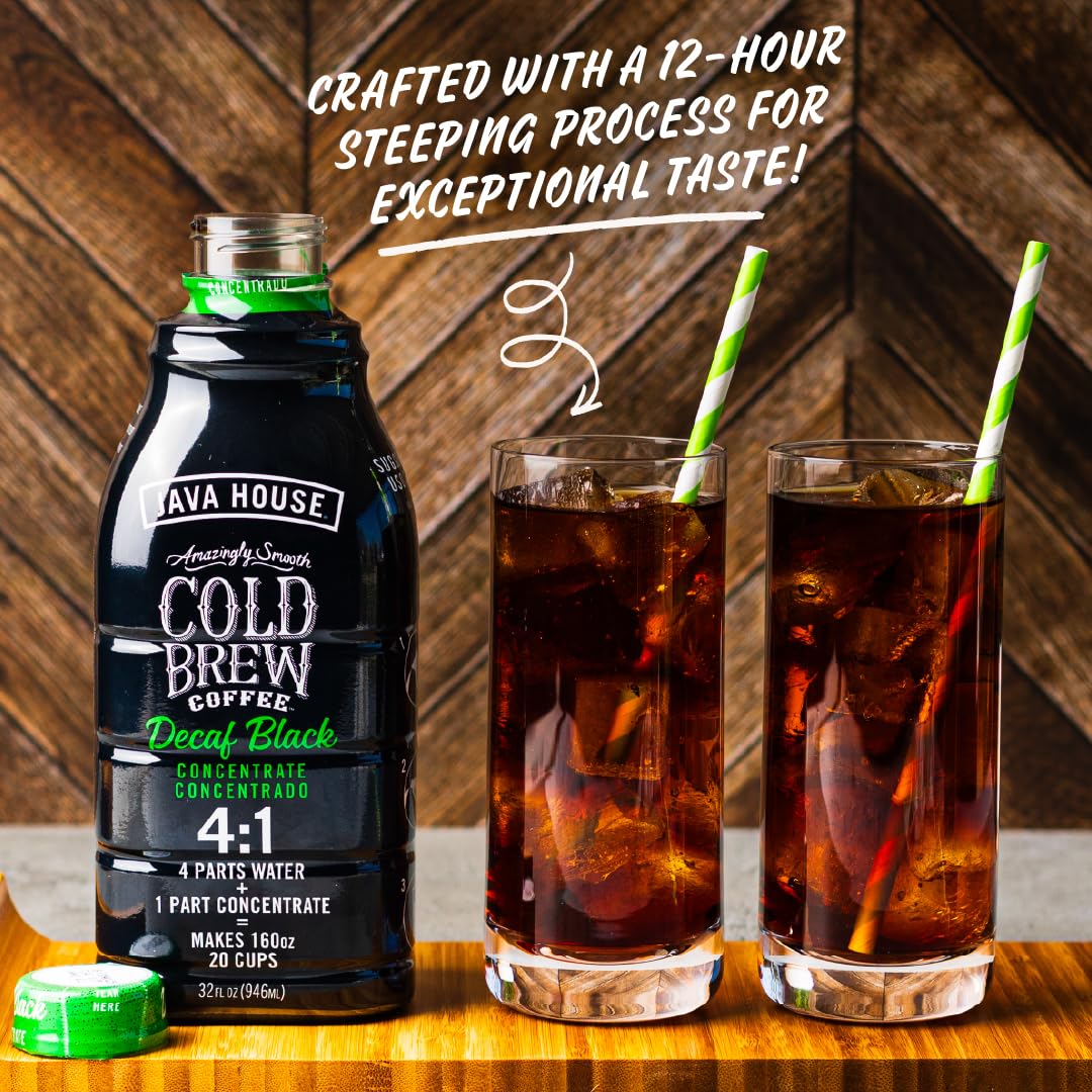 Java House Decaf / 32 Fl Oz (Pack of 1) / 1 Iced Coffee & Cold-Brew