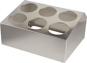 Winco 6 Hole Flatware Cylinder Holder, 2-Tier | Six-hole layout, Easy-to-clean surface, Restaurant service, Great for Organization, Storage and Service Counters