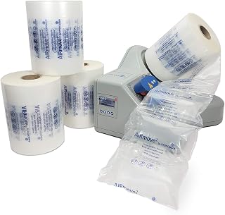 Airmove2 Void S Shipping Air Bags Packing Kit - Air Cushion Maker Machine and 4 rolls of Storopack Air Pillows Void S (8" x 1150') Air Film