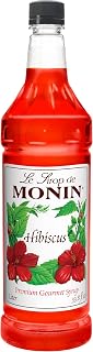 Monin Hibiscus Syrup, 1 Liter -- 4 per case.