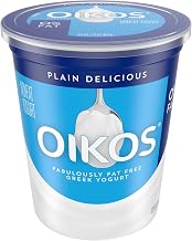 Oikos Plain Nonfat Greek Yogurt, 32 Ounce -- 6 per case.