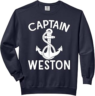 Captain Weston Anchor Boat Ship Boating Yacht Comfort Colors Adult Sweatshirt