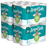 Toilet Paper Bath Tissue by Angel Soft – 12 Count (Pack of 4), Paper, White, Pack of 4