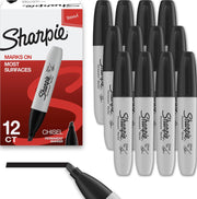 Permanent Markers by Sharpie – 12 Count (Pack of 1), Plastic, Black, Model 38201