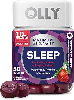 OLLY Maximum Strength Sleep Support Supplement, 10 mg Melatonin - 70 Count