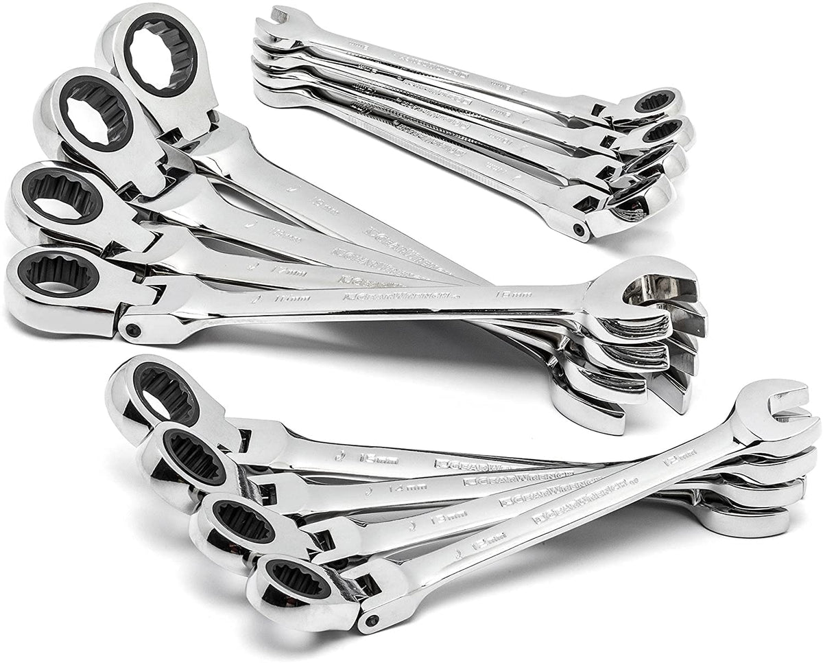 GEARWRENCH 12 Pc / With Wrench Rack / Metric Combination Wrenches