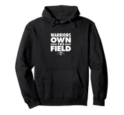 Curtis Warriors Own the Field Pullover Hoodie by Curtis Warriors Official High School Gear – Polyester, Black, Model 4FP81KF8F4G